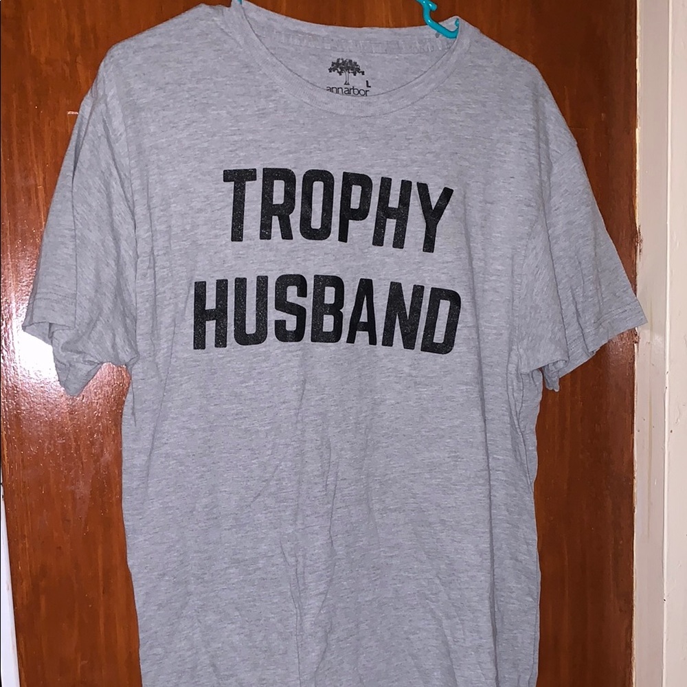 Ann Arbor Gray Trophy Husband T-Shirt